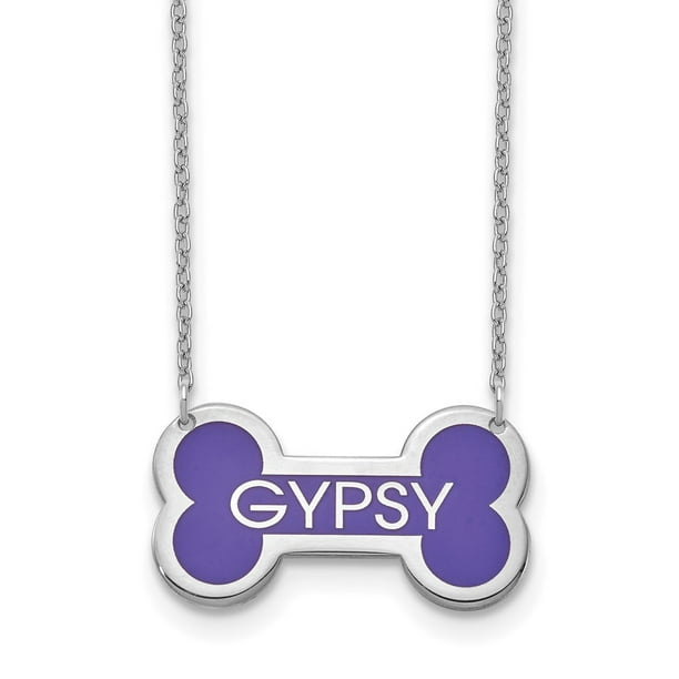 Solid 925 Sterling Silver Dog Bone Pendant Necklace Solid 925 Sterling Silver Dog Bone Pendant Necklace